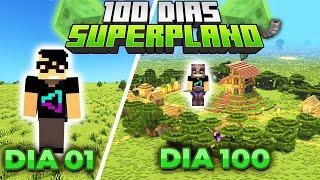 SOBREVIVI 100 DIAS NO MUNDO SUPERPLANO DO MINECRAFT - O FILME