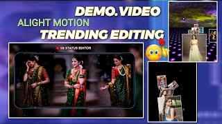 Top Demo status preview by sb status editor Alight motion demo video editing