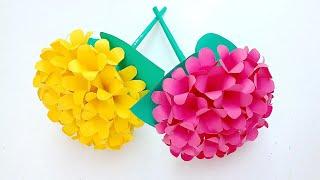 Easy paper flowers| Cute flowers| Amazing 3D flowers #diycraft  #craftsiacraft| #paperflowers