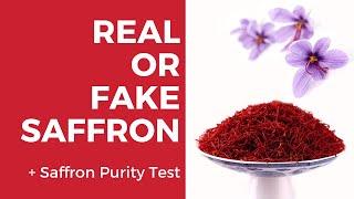 How To Tell Real Saffron From Fake | Saffron Purity Test