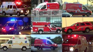 Compilación #1 Ambulancias de la SSP Yucatán respondiendo