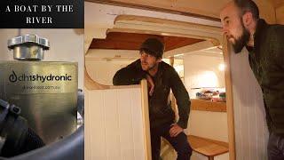 Firing up the Diesel heater on our wooden boat (EP58)