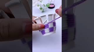 paper cup wool er basket diy #shorts