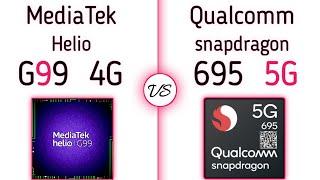 MediaTek Helio G99 vs Snapdragon 695 | Realtime comparison !