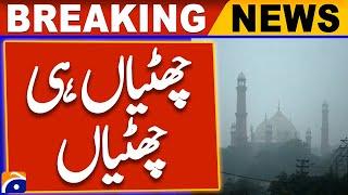 Worst Smog Situation in Punjab - Lockdown - Govt Big announcement of public holidays - Breaking News