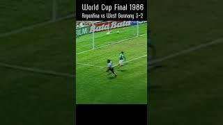 Football World Cup Final 1986 Argentina vs West Germany#shorts