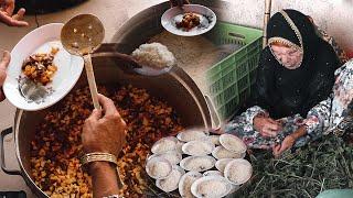 Rural Wedding Food in Iran  غذای عروسی روستایی در ایران