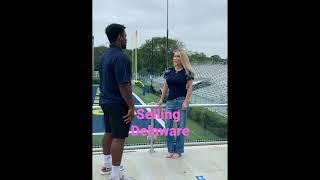 Walker Realty Group - Laura Walker - Delaware Realtor interviewing U of Delaware Football Captain