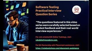 QA Practical Interviews  -6 ( The factors to consider in choosing right automation tool for the App)