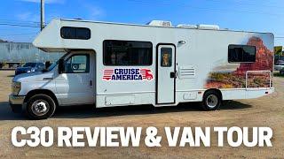 Cruise America Large RV Tour & Walkthrough