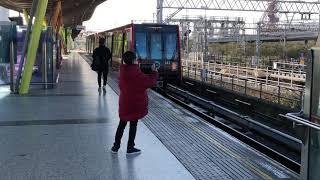 Filming a DLR train at Stratford with Uk Trainspotter Fan.