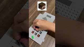 3D Crafting Minecraft Player Head BUT Lego? #shorts