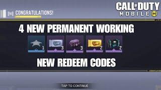 4 Permanent Working New Redemption codes Codm 2024 | Codm New Working Redeem codes 2024