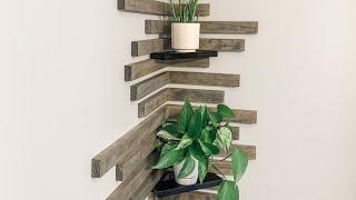 DIY Corner Slat Wall Feature