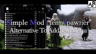 SKYRIM MOD I Simple Mod Item Spawner I Alternative To AddItemMenu