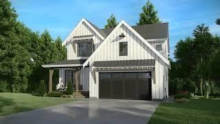 ADHousePlans 4-Bed Modern Farmhouse Plan 270025AF - 3D Walkthrough - 4 Bedroom House Design