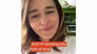 Emilia Clarke's new challenge - Donate - Virtual dinner with Emilia Clarke