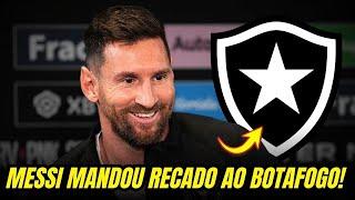 INCENDEIA TORCIDA DO FOGÃO!!! OLHA O QUE O MESSI FALOU SOBRE O BOTAFOGO! NOTÍCIAS DO BOTAFOGO HOJE