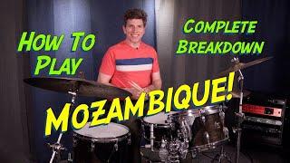 mozambique drum groove/how to play mozambique on drums/mozambique drum pattern/mozambique drums