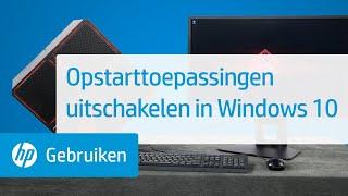 Opstarttoepassingen uitschakelen in Windows 10 | HP Support