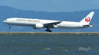 Japan Airlines 777-300ER (77W) Scenic Landing @ SFO