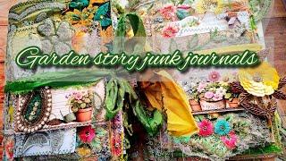 Garden story junk journals | flip through | bohoneeds | #journaljigsaw