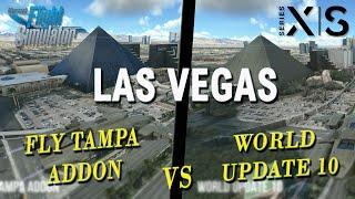 Las Vegas Tour in Flight Simulator | Fly Tampa Addon VS World Update X