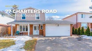 77 Charters Road, Brampton | Cinematic Real Estate Video Tour | SkySight.ca