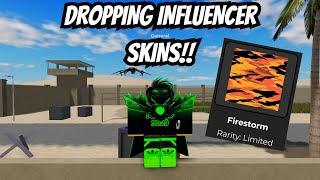 DROPPING INFLUENCER SKINS IN WAR TYCOON