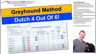 Betfair Greyhound Dutching SIMPLE Method | Dutch  4 OUT OF 6 selections