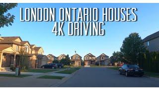 London Ontario Canada Driving 4K | Beautiful Houses | Quiet Neighborhood | Forest City of Ontario