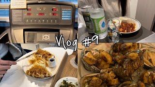 일상 Vlog)  홈술, 혼술, 홈파티 그냥 술 마시는 브이로그 먹기 위해 운동 한다️‍️