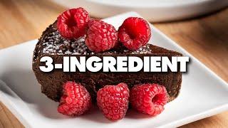 3-Ingredient Flourless Chocolate Cake Recipe