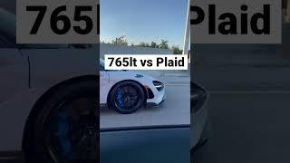 MCLAREN 765LT SPIDER DESTROYS TESLA PLAID