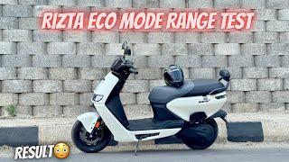 New Ather Rizta Z Range Test In SmartEco Mode | Rizta 2.9kwh Range Test