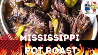 Mississippi Pot Roast SMOKED with Dirty Mashed Potatoes