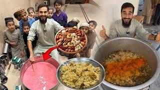 Orangi town mein VIP iftar  Kaju badaam wala sharbat bana dia aaj 