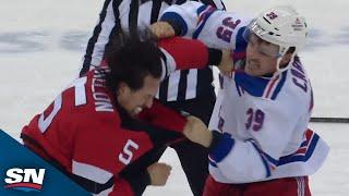 Brenden Dillon And Sam Carrick Turn Devils-Rangers Into Season's Beatings