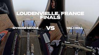 GoPro: Such a close race! - Myriam Nicole vs Vali Holl in Loudenvielle - '24 UCI DH MTB World cup