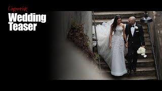 Wedding bride Mariah dressed in a Paolo Sebastian gown