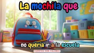  La Mochila que No Quería Ir a la Escuela | Cuentos Infantiles | Cuentos para Dormir