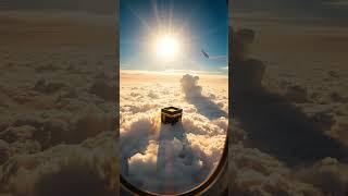 Kaaba Above the Clouds: A Heavenly View #ai #runway #cgi