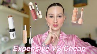 Expensive VS Cheap makeup look