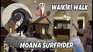 Waikiki Walk | Almost Christmas in Hawaii | Moana Surfrider Gingerbread Display | December 19, 2024