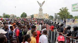 Denizens demonstrate against ECOWAS sanction in Guinea-Bissau [no comment]