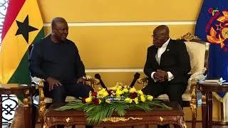 President-Elect John Mahama meets President Akufo Addo