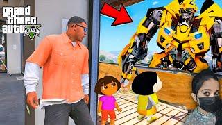 Franklin and Shinchan Build a Transformer - GTA 5(Dora)