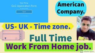 American based company is hiring | G02 Application.