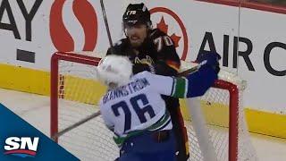 Flames' Ryan Lomberg Drops The Gloves With The Canucks Twice In One Period