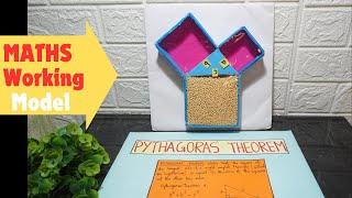 Pythagoras theorem working model | maths working model | maths project | Exhibition model for school